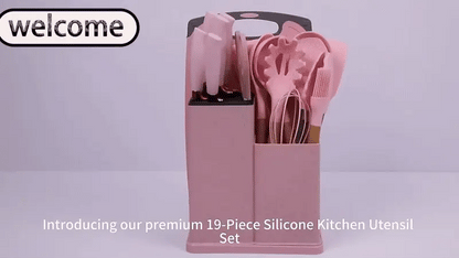 19-Piece Kitchen Utensil &amp; Knife Set