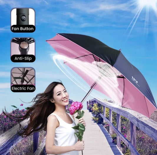 2-in-1 Fan Umbrella
