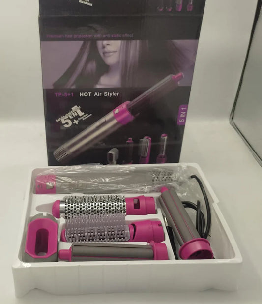 5-in-1 Ceramic Hot Air Brush Styler