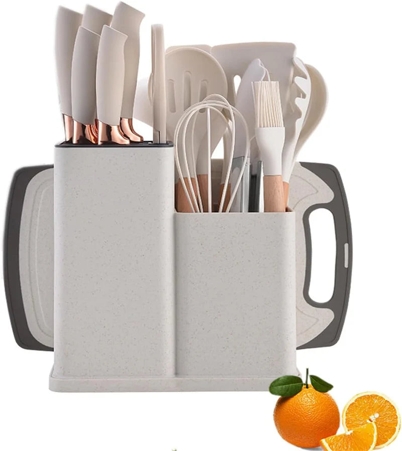 19-Piece Kitchen Utensil &amp; Knife Set