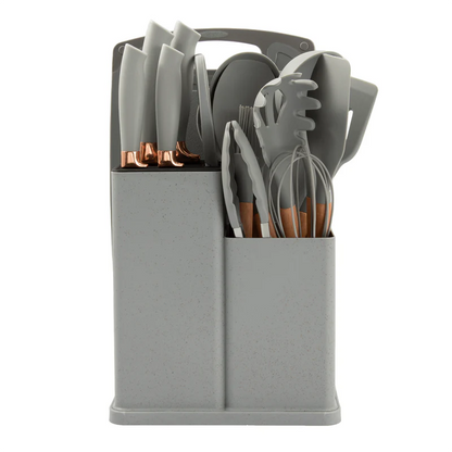 19-Piece Kitchen Utensil &amp; Knife Set