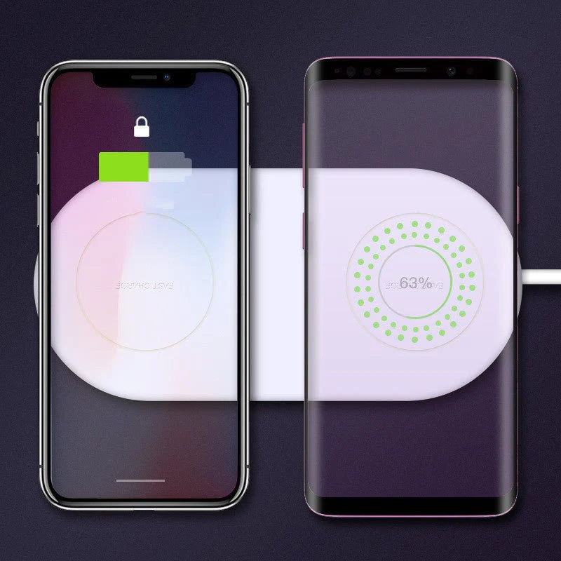 Dual Wireless Charger — Charge Two Phones at Once