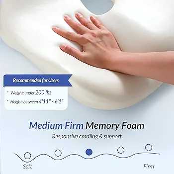 Ergonomic Memory Foam Seat Cushion
